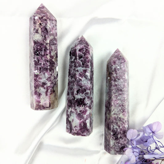 Purple Mica Lepidolite Crystal