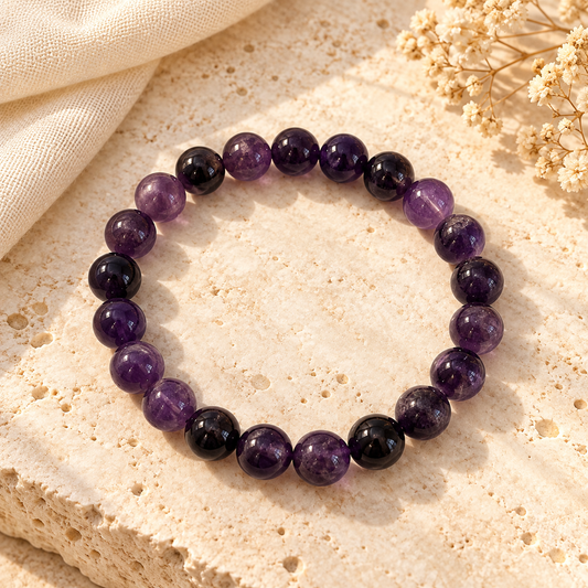 AMETHYST Crystal Beaded Bracelets