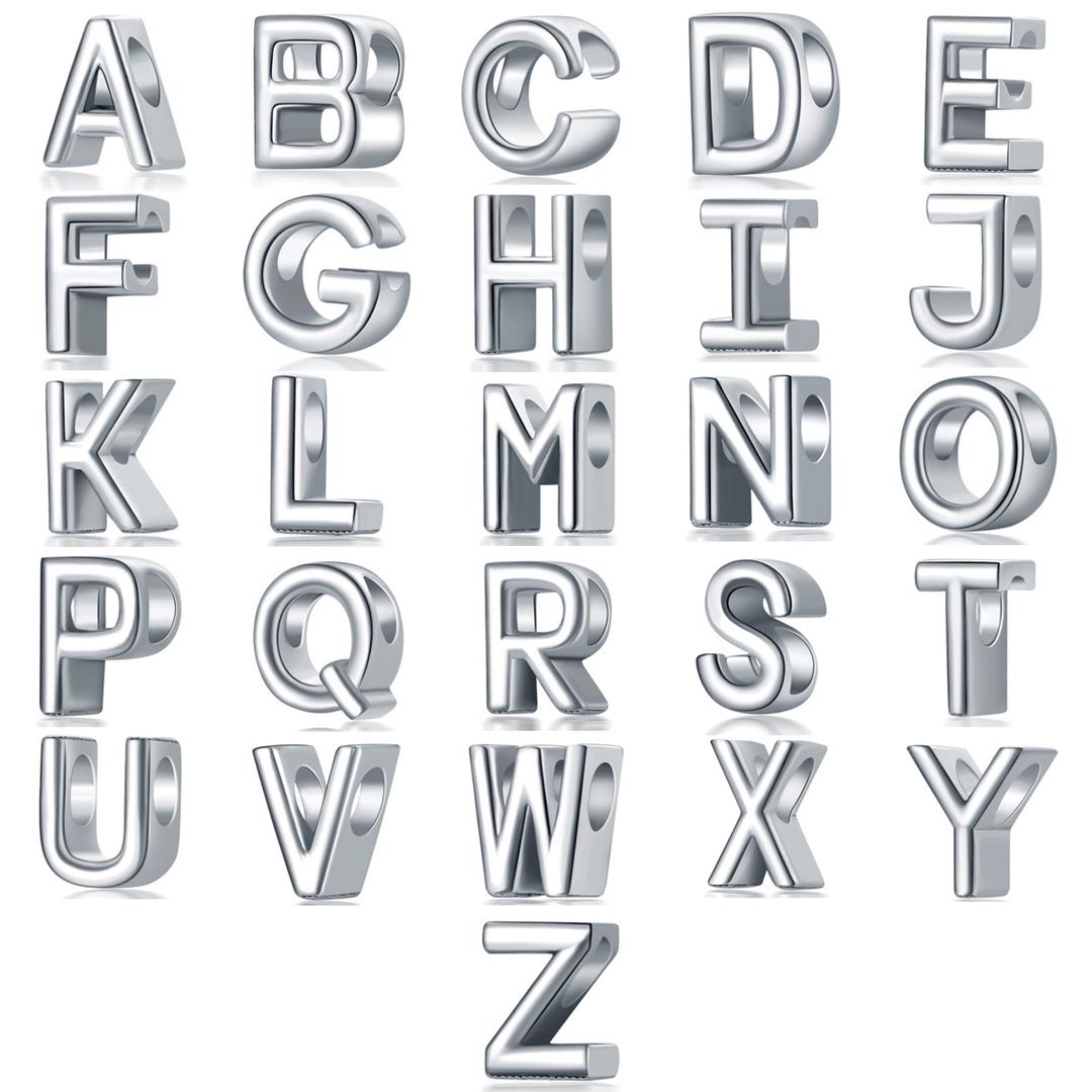 Block Letter Charms