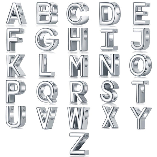 Block Letter Charms
