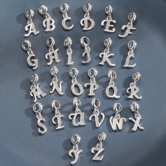 Dangly Diamante Letter Charms
