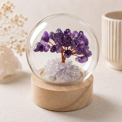 Small Crystal Chip Gem Tree Lamps
