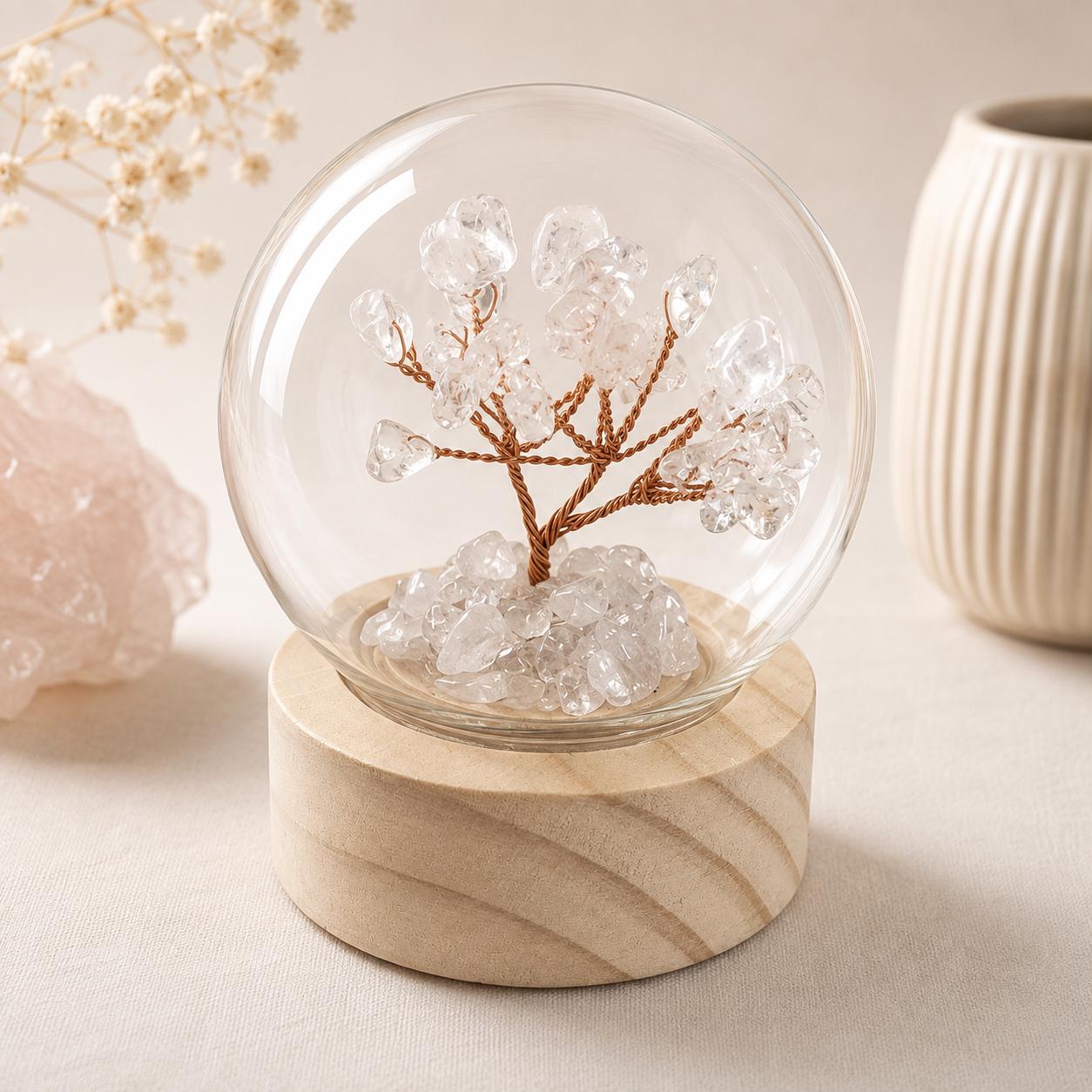 Small Crystal Chip Gem Tree Lamps