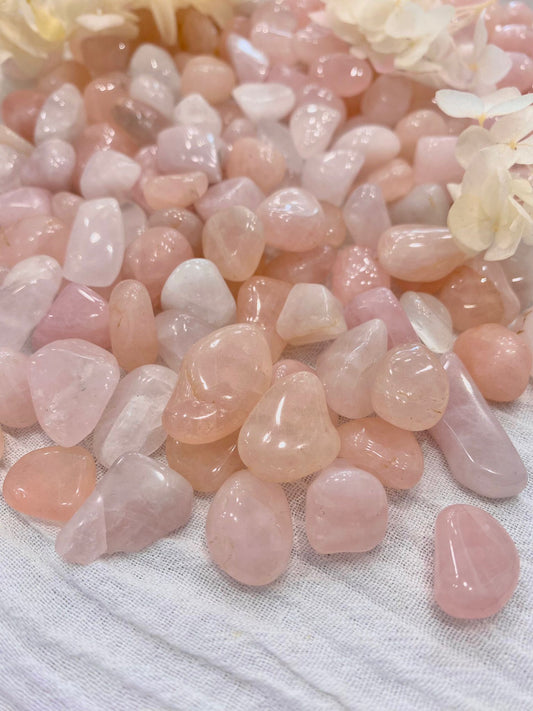 Mini Rose Quartz Crystal Tumblestone