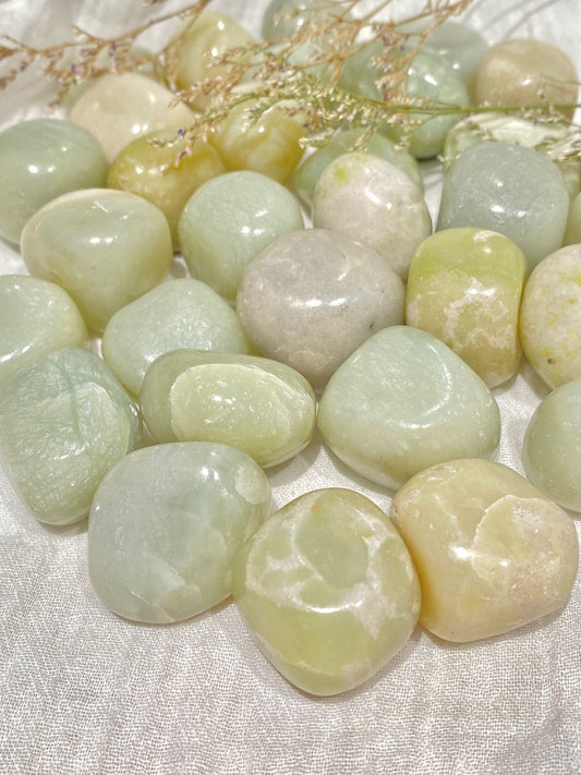 Lemon Jade Crystal Tumblestones
