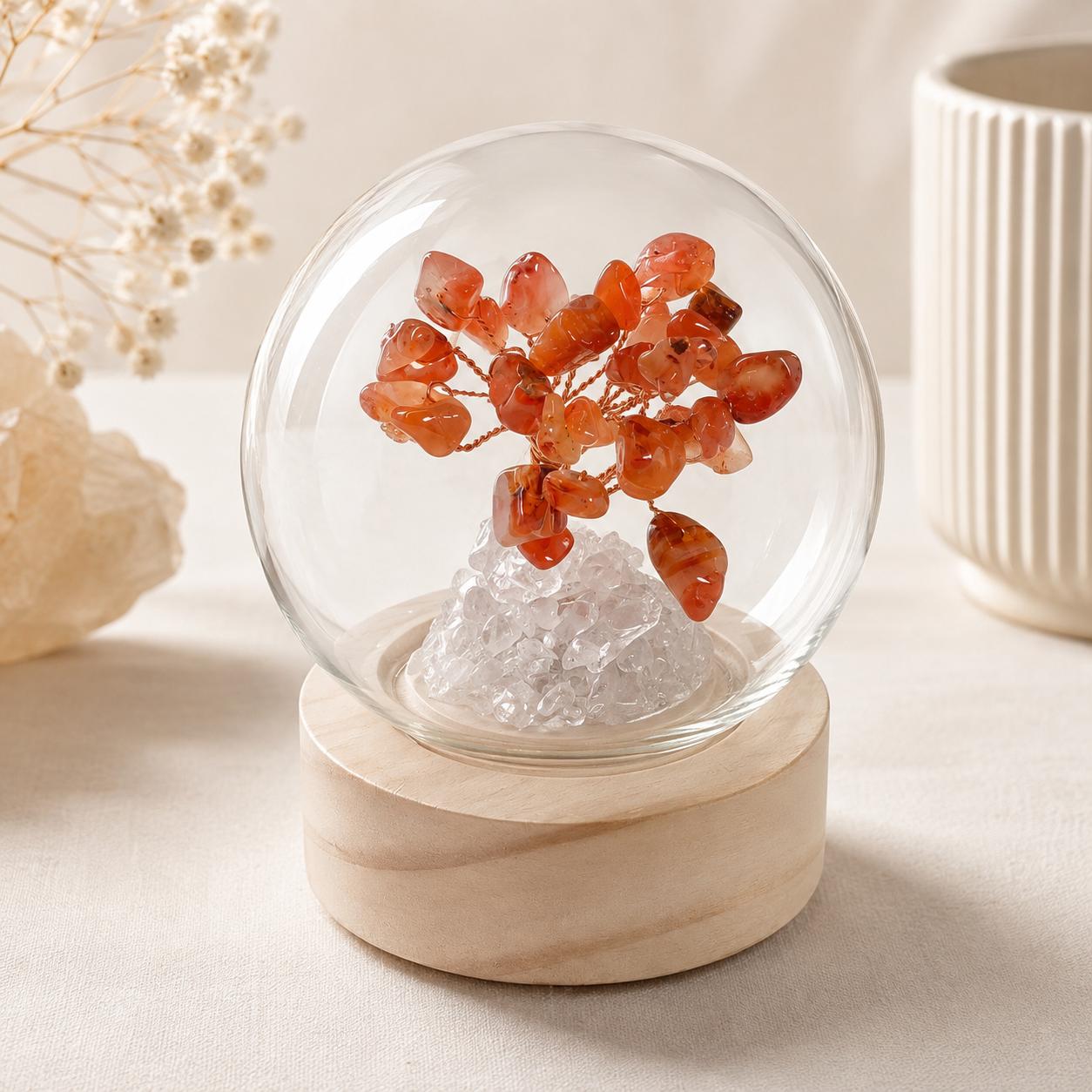 Small Crystal Chip Gem Tree Lamps