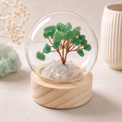 Small Crystal Chip Gem Tree Lamps