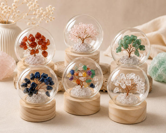 Small Crystal Chip Gem Tree Lamps