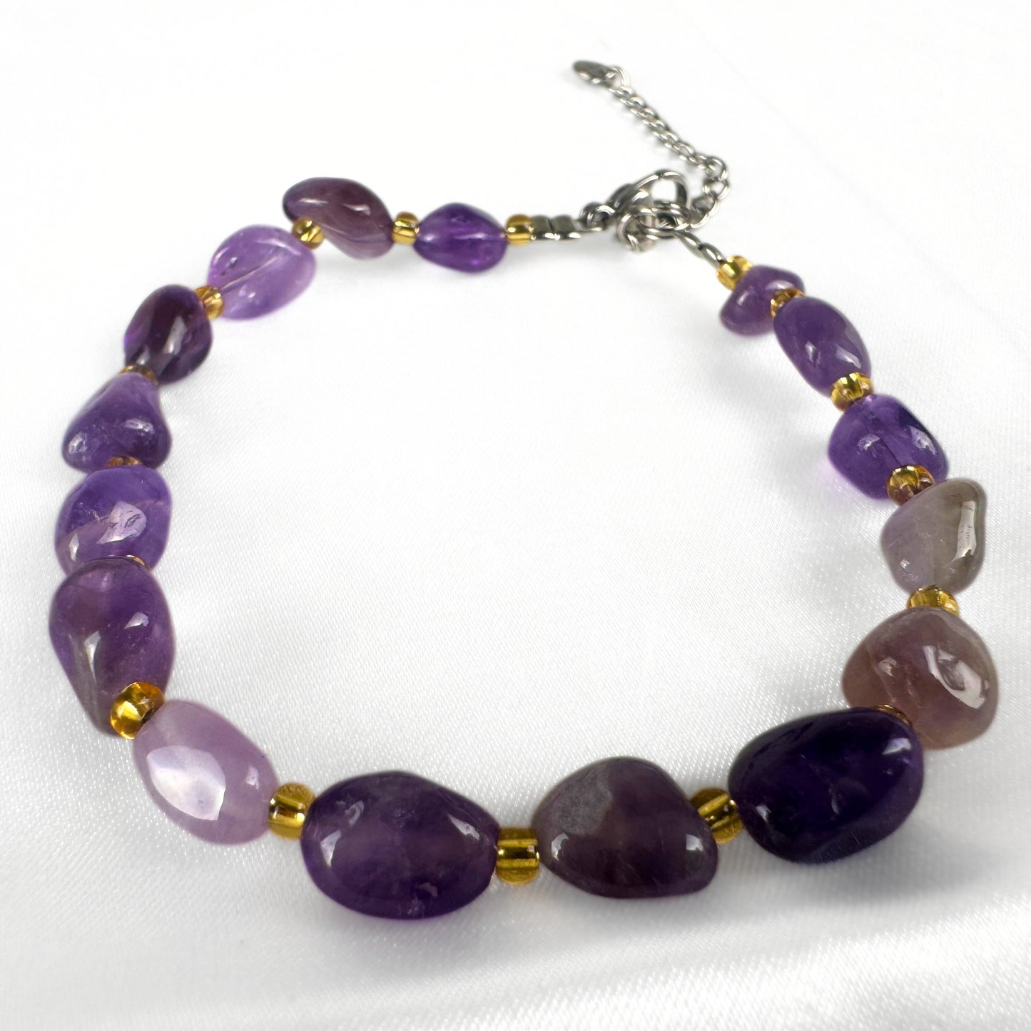 Amethyst Bead Bracelet