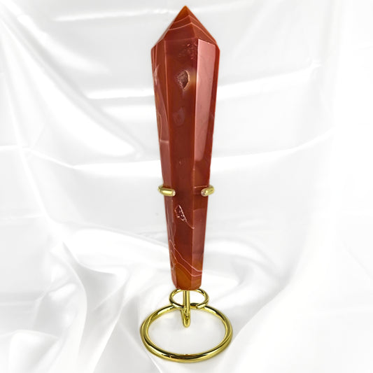 Red Agate Crystal Wand