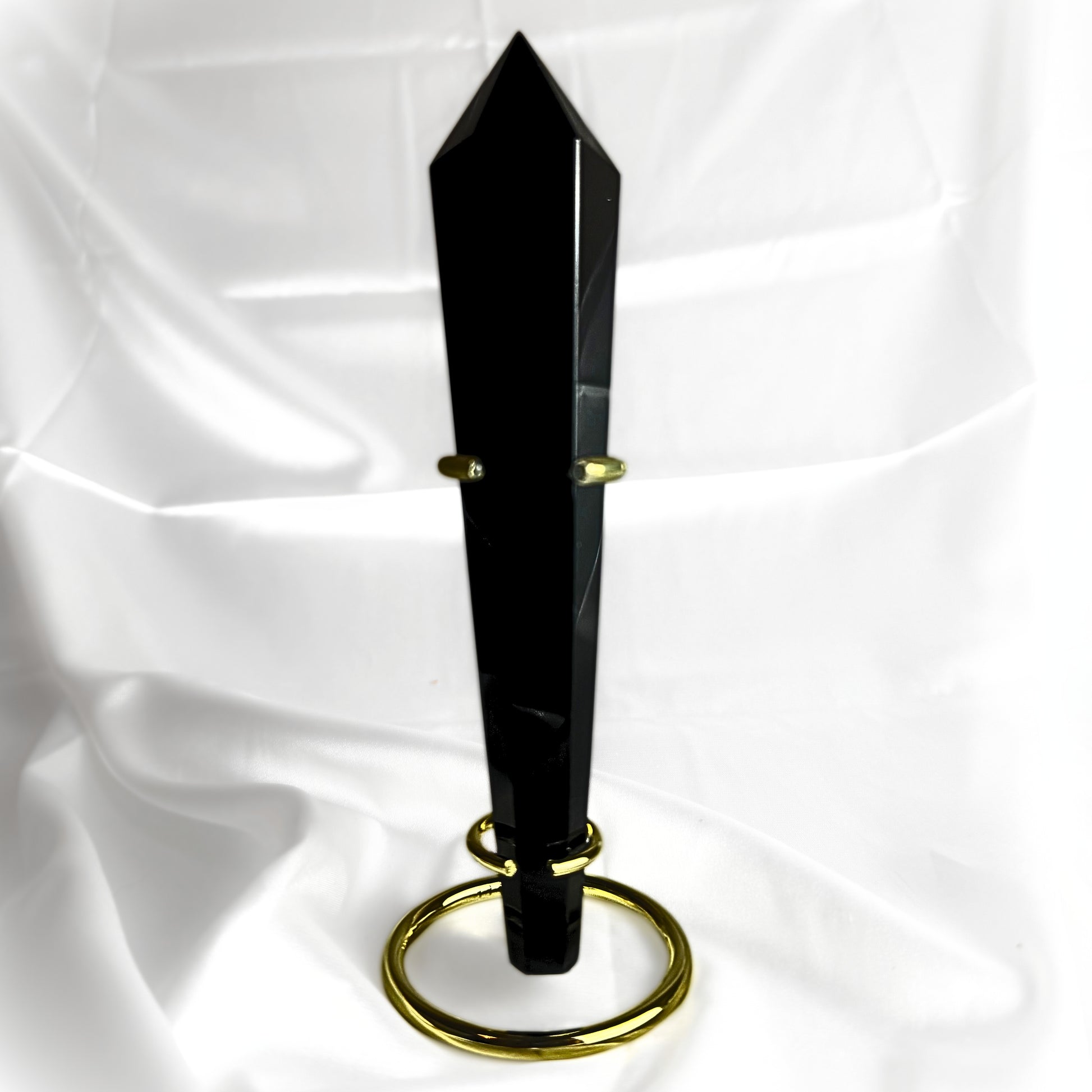 Obsidian Crystal Wand
