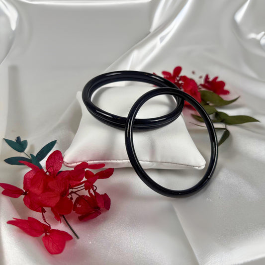 Black Jade Crystal Bangle - Dylan's Den Crystal Shop