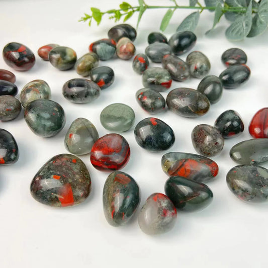 Bloodstone crystal tumblestones