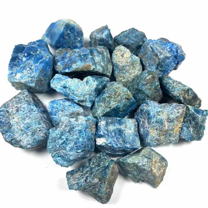 Rough Blue Apatite Crystal