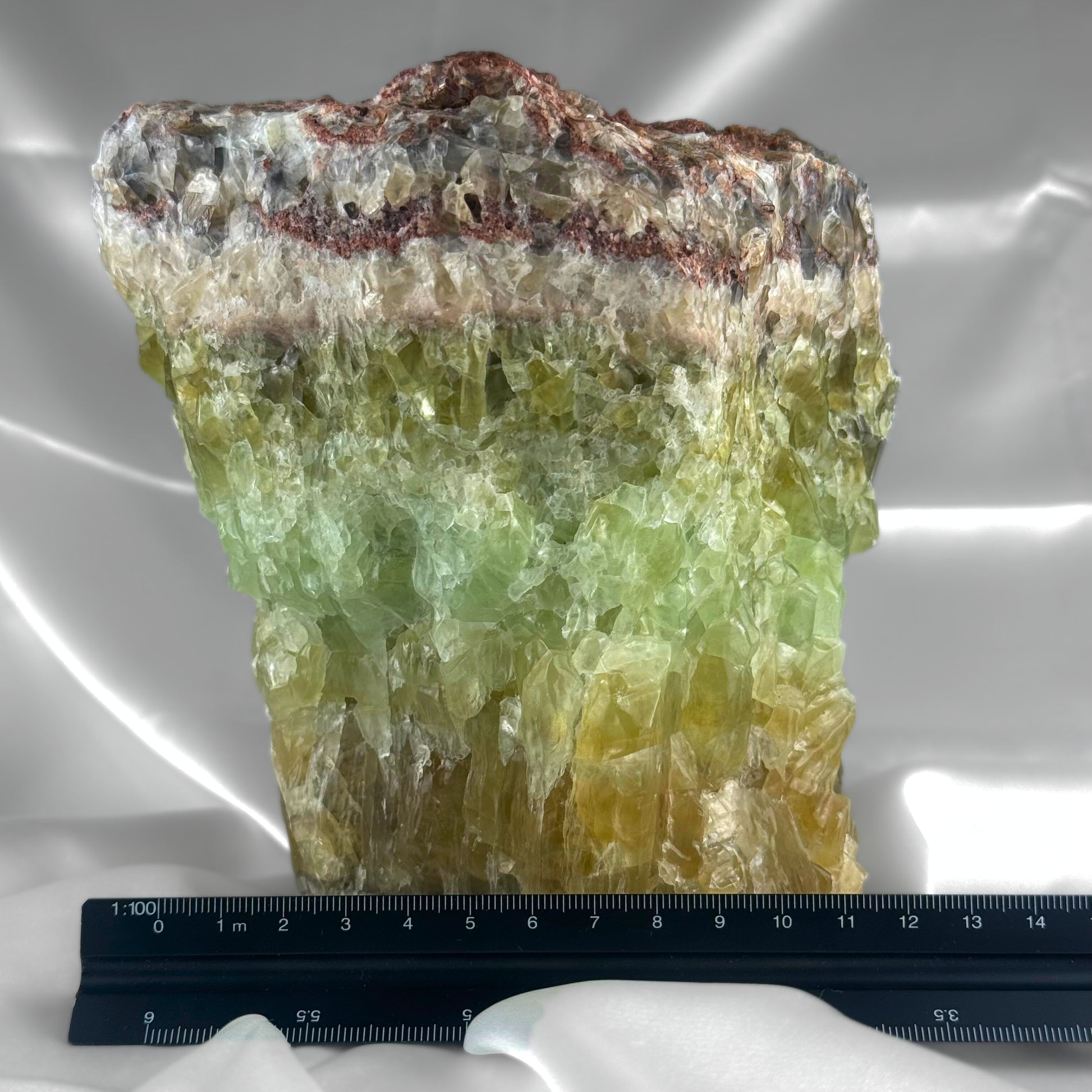 green calcite crystal 
