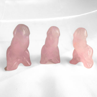 Small Rose Quartz Crystal Dickalasaurus