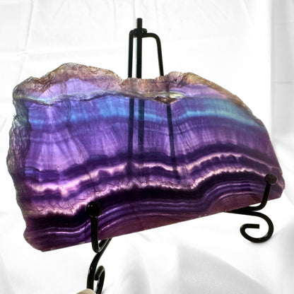 Rainbow Fluorite Slab with Stand - B