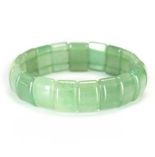 Green Aventurine Square Beaded Bracelet