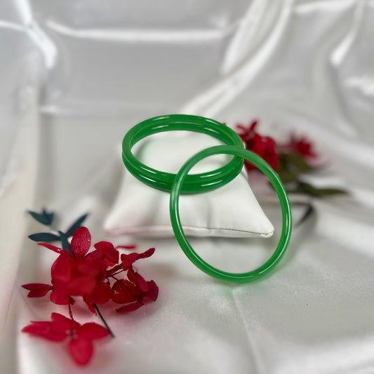 Green Jade Crystal Bangle - Dylan's Den Crystal Shop