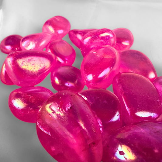 Pink Aura Crystal Tumblestone