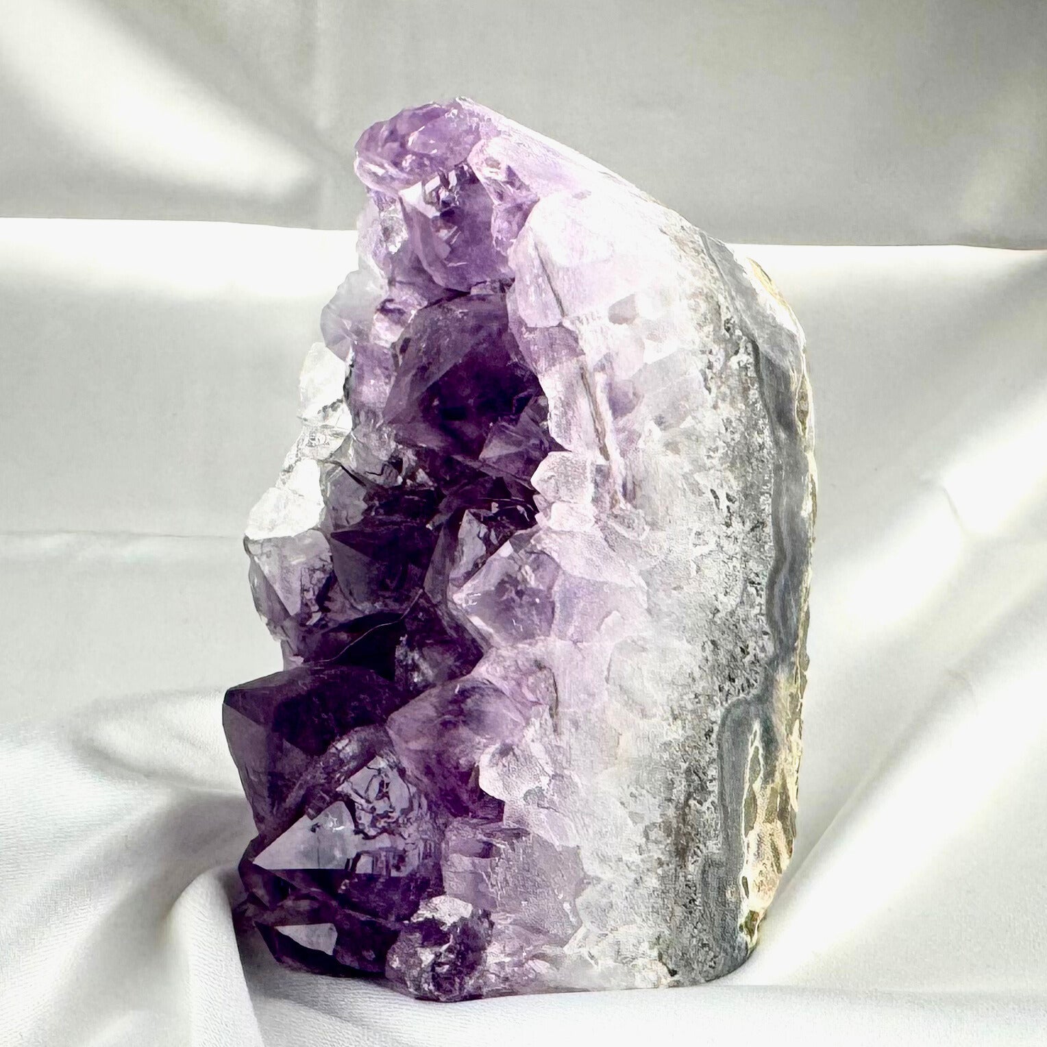 Amethyst Crystal  Cut Base Cluster
