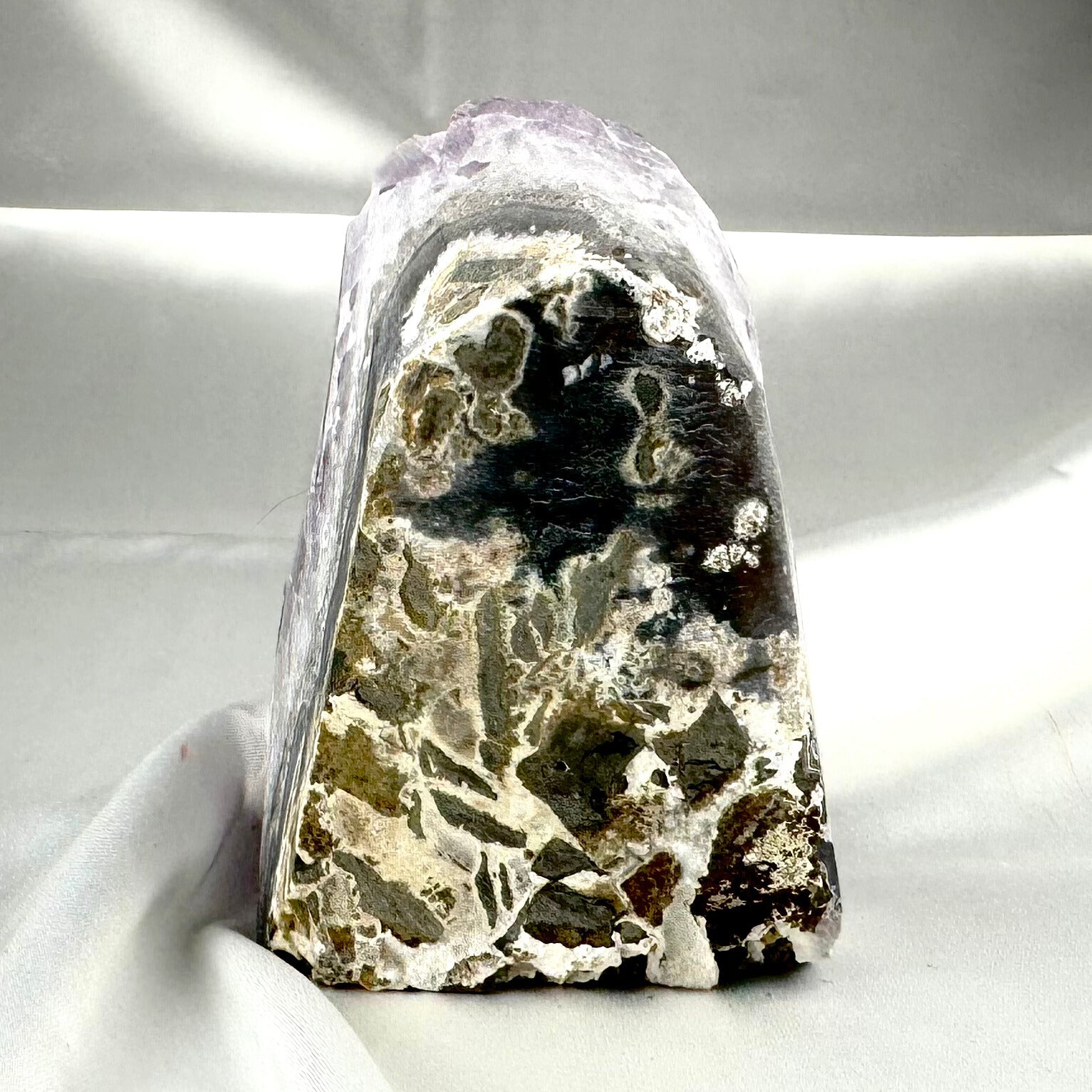 Amethyst Crystal  Cut Base Cluster