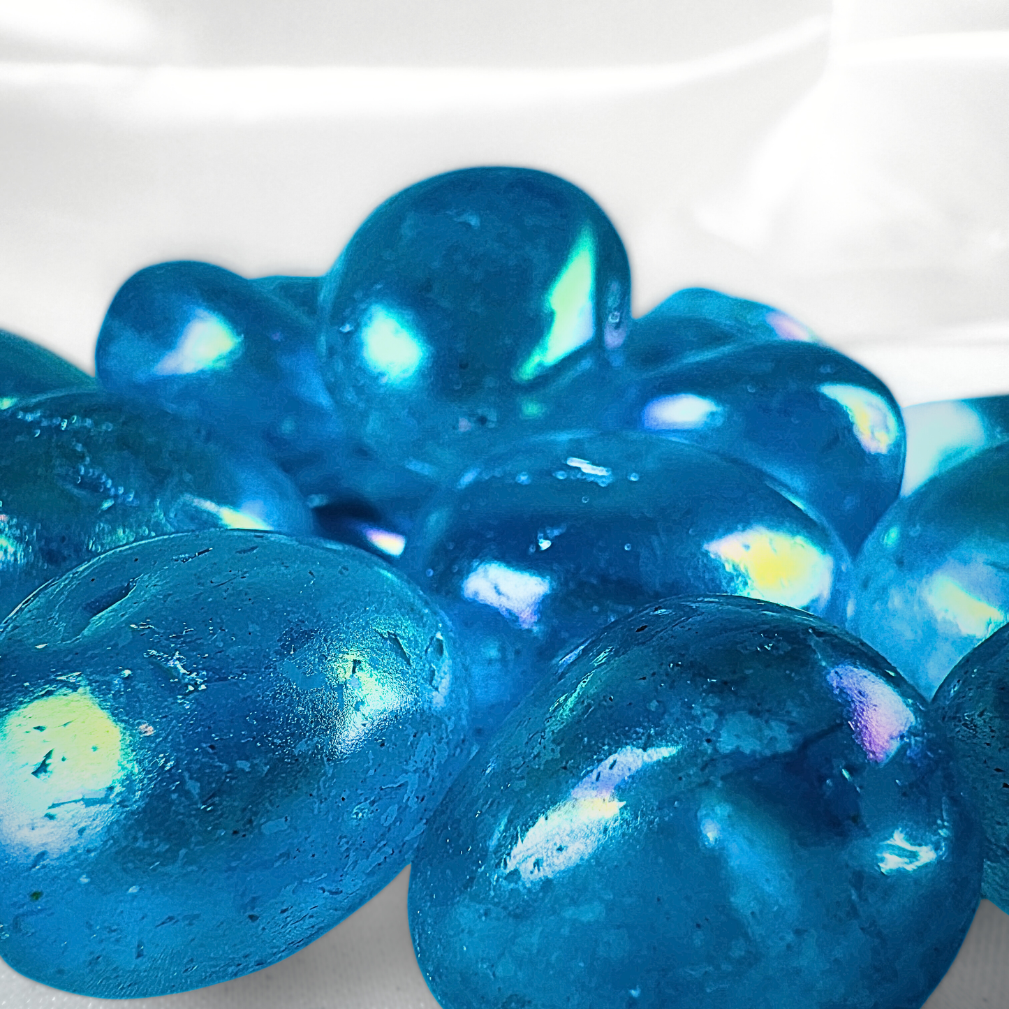 Light Blue Aura Crystal Tumblestone