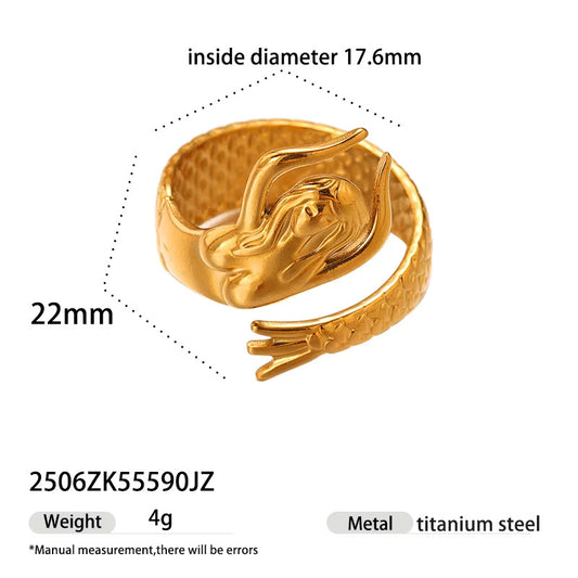 Adjustable Gold Mermaid Ring
