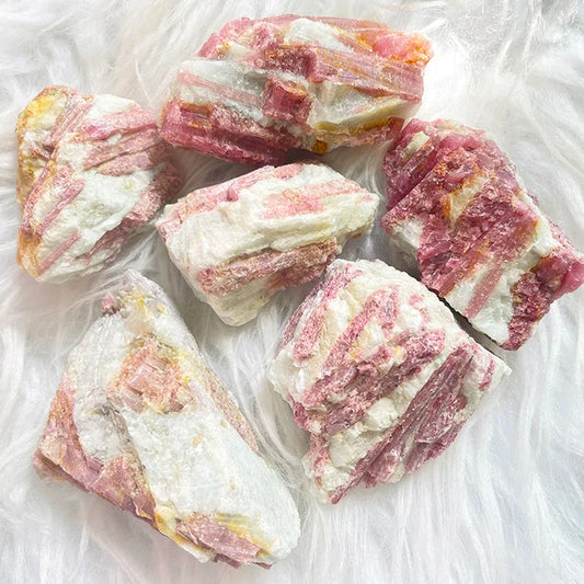 Rough Pink Tourmaline Crystal