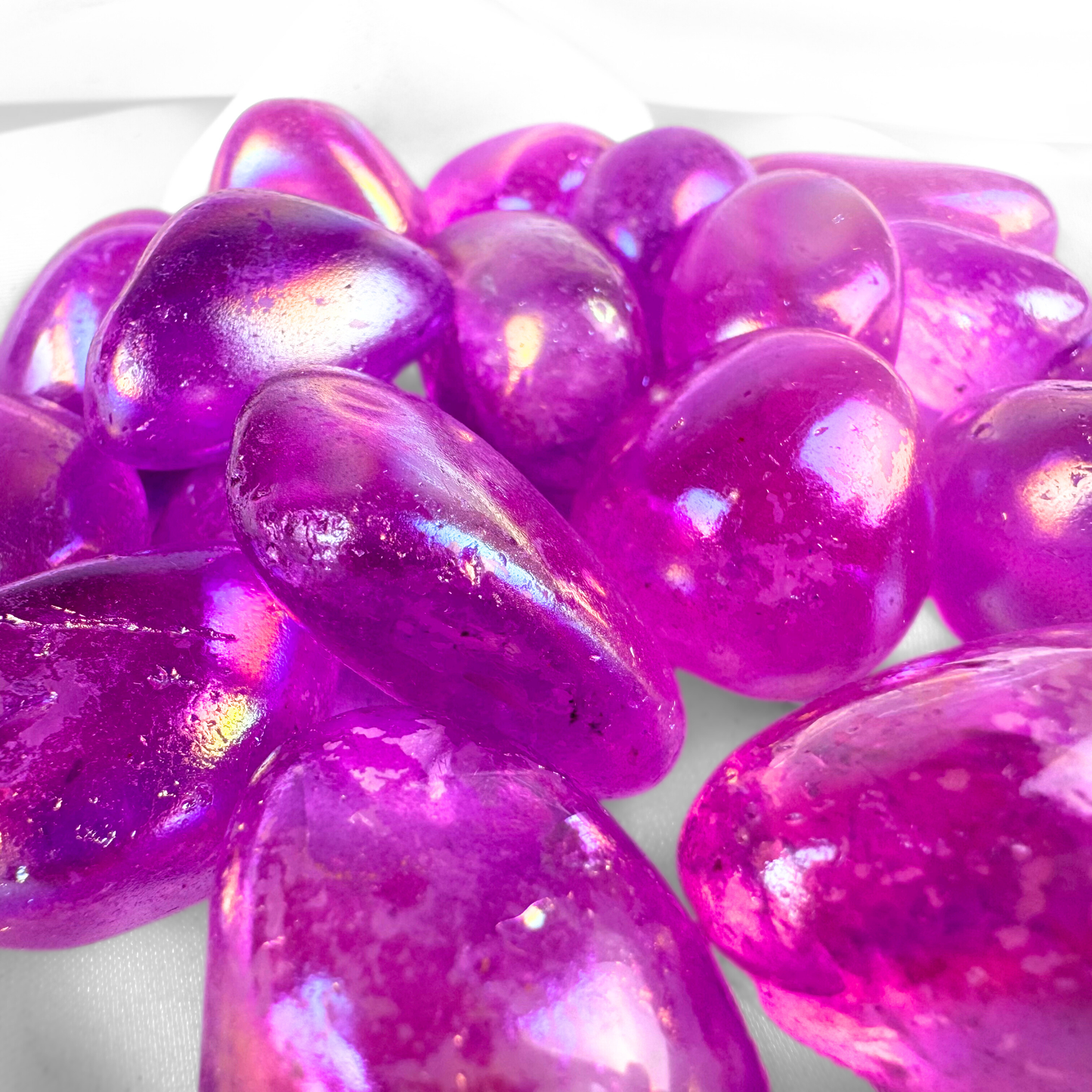 PURPLE AURA  Crystal Tumblestone