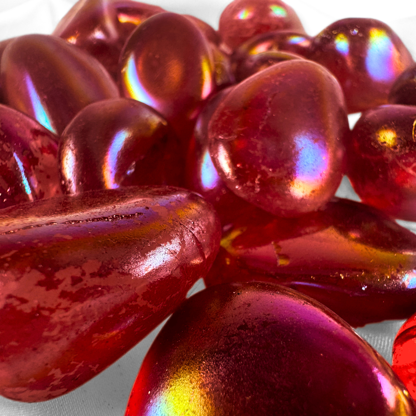 RED AURA  Crystal Tumblestone