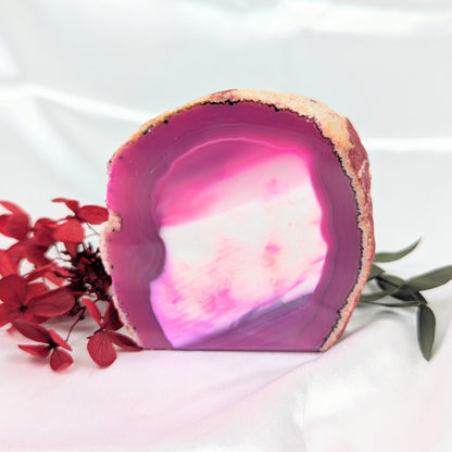 Agate Geode Crystal Incense Holder Front