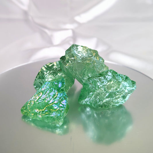 Rough Green Aura Crystal 