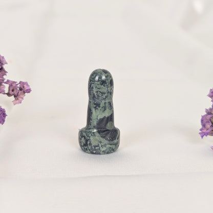 Kambaba Jasper Mini Crystal Penis Carving