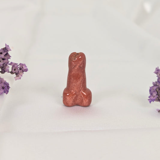 Red Jasper Mini Crystal Penis Carving