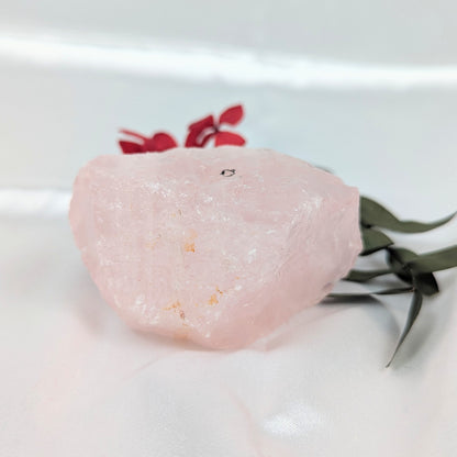 Rose Quartz Crystal Incense Holder Front