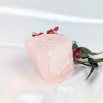 Rose Quartz Crystal Incense Holder Side