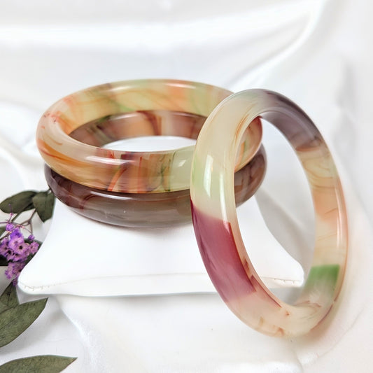 Brown Agate Crystal Bangle - Dylan's Den Crystal Shop