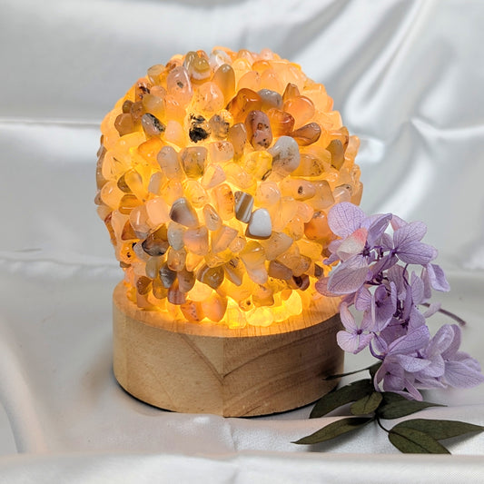 Agate Crystal Lamp