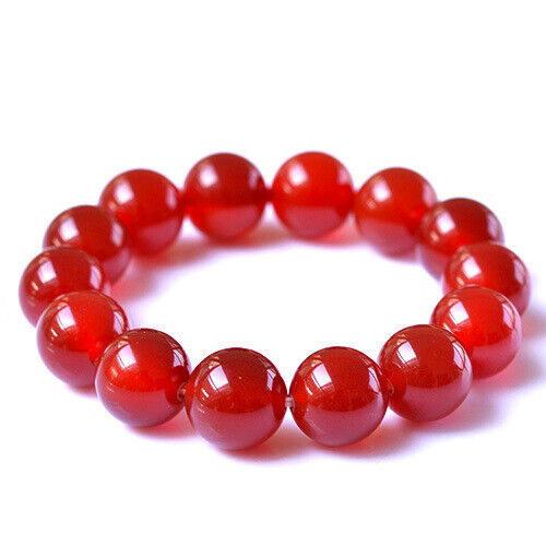 Red Agate Crystal Beaded Bracelet