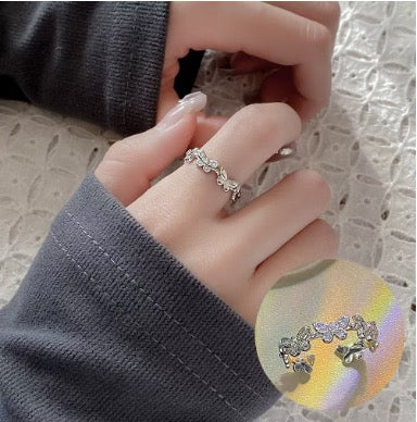 Silver Butterfly Wrap Ring