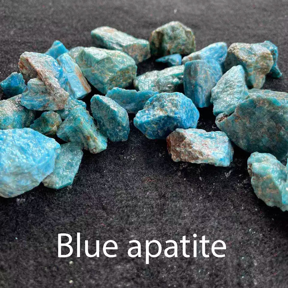 Rough Blue Apatite Crystal