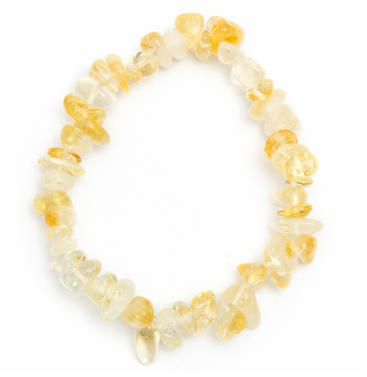 Citrine Crystal Chip Bracelet