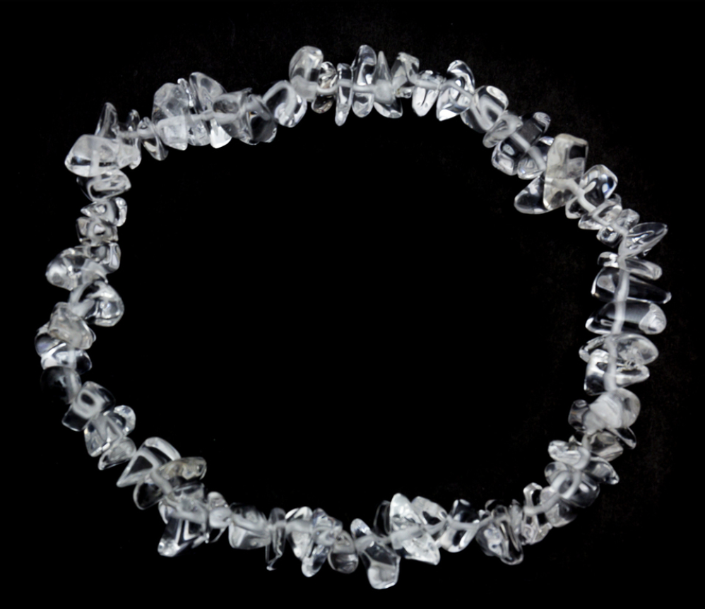 Clear Quartz Crystal Chip Bracelet