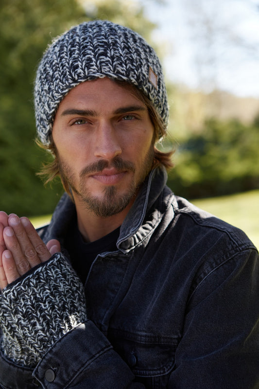 Mens Porthleven Beanie - Charcoal