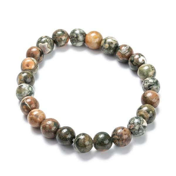 Rhyolite Crystal Beaded Bracelets