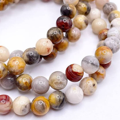 Crazy Agate Crystal Beaded Bracelets 1