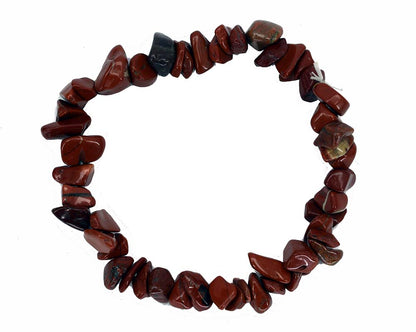 Red Jasper Chip Bracelet