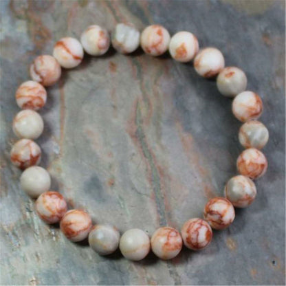 Red Network Jasper Beaded Bracelets