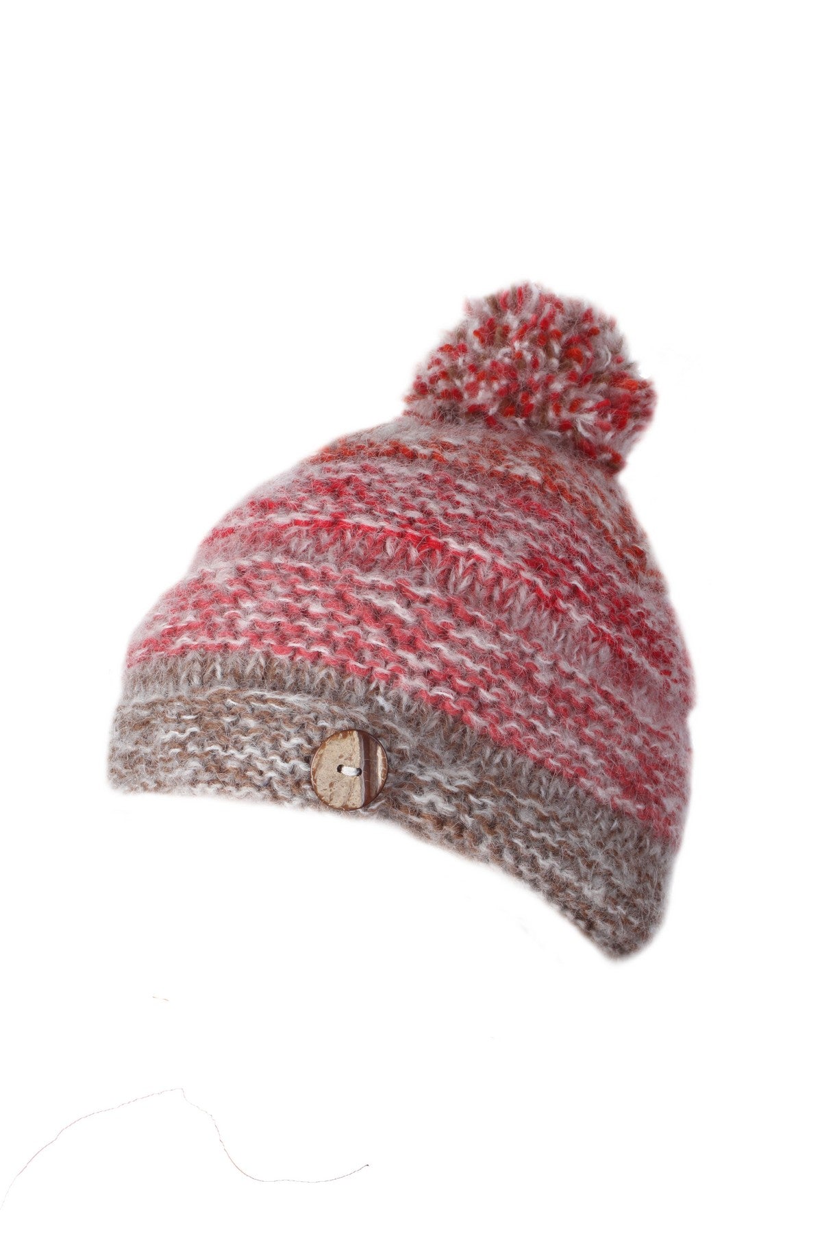 Sierra Nevada Bobble Beanie Red